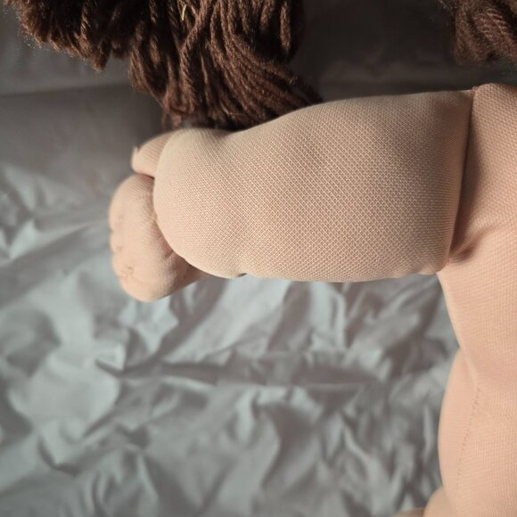 Cabbage Patch Kids Doll Vintage 1982 Coleco Brown Yarn Hair Brown Eyes Tooth - Picture 5 of 14